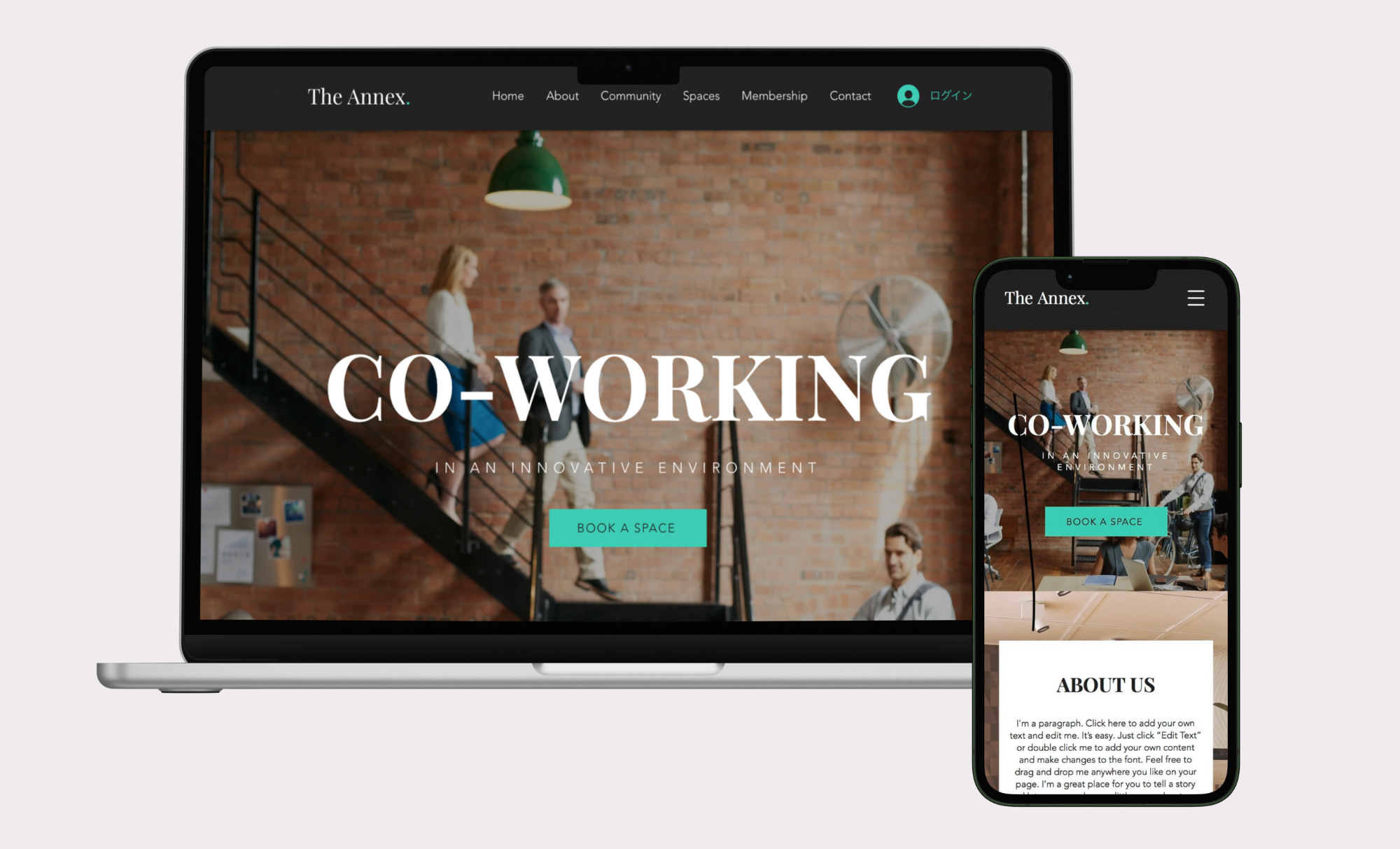 【架空サイト】コワーキングスペースの予約サイト
